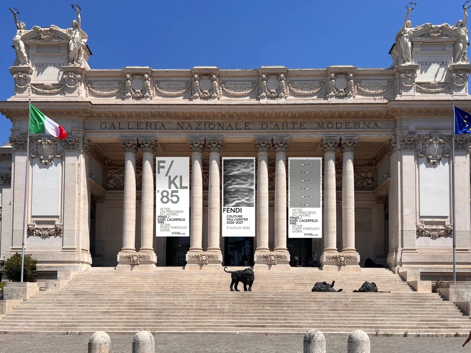 Fendi alla GNAMC con una sfilata e una mostra su Karl Lagerfeld